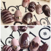 「彼への想い」第5回ネイルアートコンテスト「ピンクを使ったバレンタインアート」で豪華プレゼントの投稿画像