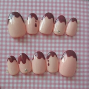 「とろけるチョコレート♡」第5回ネイルアートコンテスト「ピンクを使ったバレンタインアート」で豪華プレゼントの投稿画像