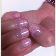 「パステルLeopard」第5回ネイルアートコンテスト「ピンクを使ったバレンタインアート」で豪華プレゼントの投稿画像