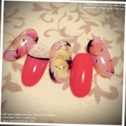 「フラワーネイル♡」&hearts;ラソプロカラージェル5色で素敵な春ネイルを作ってくれるモニター5名様大募集&hearts;の投稿画像