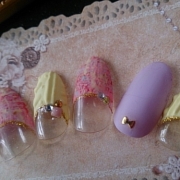 「春色のツイードとニット」&hearts;ラソプロカラージェル5色で素敵な春ネイルを作ってくれるモニター5名様大募集&hearts;の投稿画像