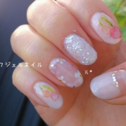 「春ネイル」&hearts;ラソプロカラージェル5色で素敵な春ネイルを作ってくれるモニター5名様大募集&hearts;の投稿画像