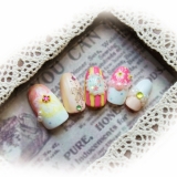 「お花見ネイル」の画像（1枚目）