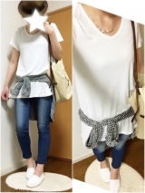 口コミ：【モニプラ】Pierrot(ピエロ)★チュニックTシャツcoordinateの画像（6枚目）