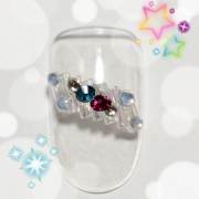 「夏の想ひで」ハンドメイド好き集まれ～！ネイルパーツコンテスト★ジェルネイルキットが当たる！の投稿画像