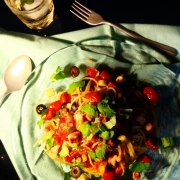 「相方のいつものトマトのパスタとアルミのスプーン。」【アンジェ】15年物の愛用品の画像を投稿して、イッタラTeemaが当たる♪の投稿画像