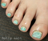 爽やかに♪ミントグリーンで天然石風