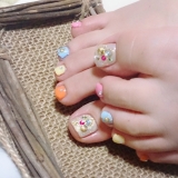 キラキラ夏パーツネイル