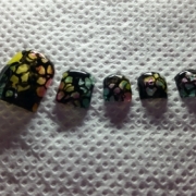 「ステンドグラス」フットネイルコンテスト★カラージェル40色を2名様にプレゼントの投稿画像