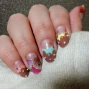 「秋ネイル」食欲の秋ネイルコンテスト★流行のマットネイルが出来るマットジェル5名様プレゼントの投稿画像