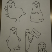 「くま。」4000円の商品券が当たるLINEスタンプポーズ画像募集の投稿画像