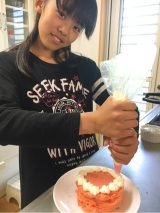 口コミ：レンジで簡単☆母の日ケーキの画像（4枚目）
