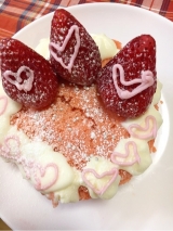 口コミ：レンジで簡単☆母の日ケーキの画像（2枚目）