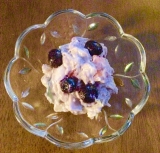 口コミ：株式会社ファインさんの「アサイー＆マキベリー」でハンバーグとポテトサラダの画像（1枚目）