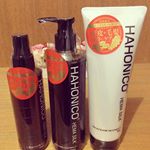 ハホニコハッピーライフ様のモニターで、スカルプ＆ヘアクレンジングシャンプー/ 300mLスカルプ＆ヘアトリートメント/250g　頭皮の化粧水/195mLを使用させて頂きました😄すべ&hellip;のInstagram画像