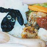 初めて作ったキャラ弁ポイントはキッチンンバサミがうまく使えるかどうか&hellip;難しぃ#ひつじのショーン弁当#ひつじのショーンキャラ弁 #monipla#ひつじのショーン #初め&hellip;のInstagram画像