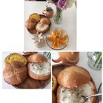 ブレッドボール専門店『HOMPARI』様のフレンチブレッドボールをモニターさせて頂きました🍽💙✨ボストン風クラムチャウダーとフルーツミックス両方お試しさせて頂きましたが、どちらも見た目がとてもお洒&hellip;のInstagram画像