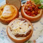 #パンdeパーティー #monipla#homeparis #homeparty #lunch #ホムパリ様のモニターとして、#ブレッドボウル のスープセットをお試しさせていただきました。&hellip;のInstagram画像