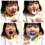 楽しく歯磨き💛💛💛 #BabySmile #ベビースマイル #プチブルレインボー #moniplaのInstagram画像