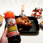●モニター　ピエトロドレッシング和風しょうゆでチキンの丸焼きを♪我が家のクリスマスメニューの１つ。好みの量をかけてもみ込んで、冷蔵庫で寝かせてオーブンで焼くだけ。ブロッコリー・じゃがいも・&hellip;のInstagram画像