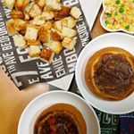 #hompari  #ホムパリ 今回は#あめ色玉ねぎと牛肉のグラタン風 （右側のやつ）を試食させていただきました！今回のも　めっちゃ　おいしい！！！パンと合う、しっかり濃いめの&hellip;のInstagram画像