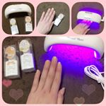 今話題のエターナルベーシックさんのEBワンデージェルです♡1日だけ思いっきりネイルを楽しめる夢のキットです。.使用方法も簡単で10分もかからずに綺麗な爪へと返信しました☺️普段バイトや仕事でネ&hellip;のInstagram画像