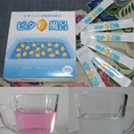 ダイト薬品さんの「ビタC風呂」&nbsp;使ってみました❤こちらは、ビタミンＣ100％の塩素除去入浴剤 。➡どういう事かと言うと、レモン100個分のビタミンCで塩素を中和してくれるアイテムなんです。&hellip;のInstagram画像