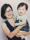 常にニコニコの娘です
