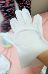 口コミ：からだぶき手袋＆シャンプー手袋（2枚入り）【本田洋行】｜〜働くシングルママのブログ〜4歳の娘と。の画像（3枚目）