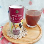 マキベリーGEN-MAI🍇北陸産のコシヒカリ玄米と水だけで使った植物性酵素ドリンク☺︎マキベリーはアントシアニンがたっぷり含まれたスーパーフード🍇玄米のこうばしさ➕グレープの爽やかな味で飲みやすいライ&hellip;のInstagram画像