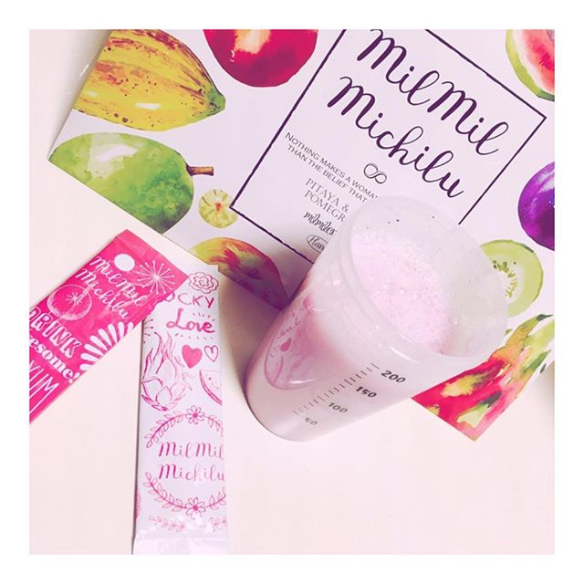 口コミ投稿：パッケージも可愛い酵素ドリンク💞レッドドラゴンフルーツやピタヤでドリンクもピンク…