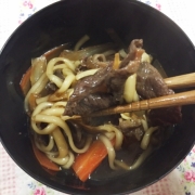 「あたたかいおうどん食べて、リラックスして眠りたいです。」【美味しい寝！快眠レシピコンテスト】の投稿画像