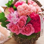 もうすぐ母の日✨母親にお花を贈るとしたら、やっぱりこんなピンクの可愛いお花がいいな🌸アレンジメントなので届いたらそのまま飾ってもらえるのも、手間がかからなくて良さそう⤴️ #アンジェのお花屋さん &hellip;のInstagram画像