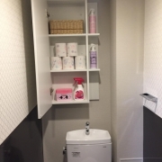 「トイレとリネン庫の収納です♪」バス、サニタリーの収納術募集！★3名様豪華商品プレゼント！の投稿画像