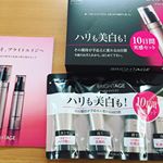 ＊BRIGHTAGE トライアル4点セットをお試しさせていただきました✨.メイク落とし、洗顔料、化粧水、乳液状美容液の10日間トライアルセットです😊..メイク落としは、ミル&hellip;のInstagram画像