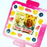 *@iiicakejp さんから世界に一つだけの素敵なケーキが届いたよ🎂好きな #写真 から #ケーキ を作ってくれる素敵なサービス 💙もちろん #HappyBirthday の部&hellip;のInstagram画像