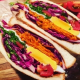 ボリュームたっぷりなお野菜ぎゅーぎゆーサンド♡