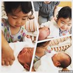 コトハ姉さん昨日は赤ちゃんと目すら合わせず、病院でも静かに目を泳がせていたけど&hellip;今日は&rdquo;こっちゃん抱っこしてあげようか&rdquo;&rdquo;赤ちゃん泣いちゃったねー&rdquo;&rdquo;赤ちゃんにもジュースあげる&hellip;のInstagram画像
