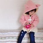 ｰｰｰｰｰｰｰ写真技術が無くて残念。。😭新しくこの秋デビューする子供服ブランドCANDYCATのA/W( ' ' )♡ALL90cmフードにお耳がついててとっても可愛い😍でも下&hellip;のInstagram画像