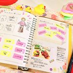 #手帳の中身 です。自分で作ったフォーマットを印刷して使っています。--------------------to doリストには、全面がペタッとくっつくヤマトさんの付箋を使用。&hellip;のInstagram画像