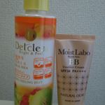 明色化粧品さんのモイストラボBBクリームとDETクリア ピーリングジェリーを使用しました(*&acute;▽｀*) BBクリームはつけ心地も軽く、のびもよいです。しっとりした仕上がりの肌になるのも嬉しいです！&hellip;のInstagram画像