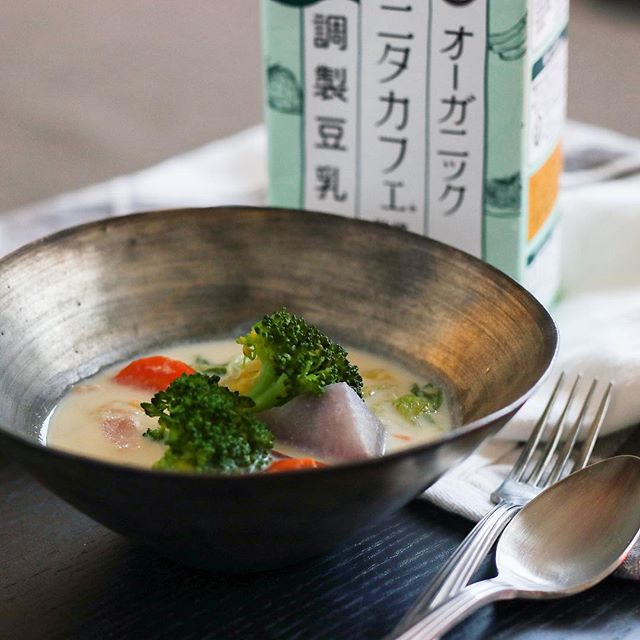 口コミ投稿：..おはようございます☀今日の朝はマルサン様からいただいた、タニタカフェ監修のオー…