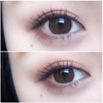 ・・#今日のメイク@flowereyes.info #クレマチスモカ1monthly / DIA:14.2mm / 着色直径:13.5mmドットデザインのダークブラウンの縁にナ&hellip;のInstagram画像