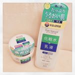 #pdc さんから現品2個セットでいただきました(*・&omega;・*)太っ腹！#ピュアナチュラル シリーズはプチプラでケチらずたっぷり使えるし、これは化粧水と乳液・美容液とクリームがそれぞれ1つになってて&hellip;のInstagram画像