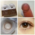 .*･ﾟ《アレグロ2ウィーク》✨フィーネブラウン✨まず2ウィークのカラコンは初挑戦です👀🧡2枚目の✔上が装着前🍀 ✔下が装着後🍀 です✨色合いはライトブラウンの単色で内側から外&hellip;のInstagram画像