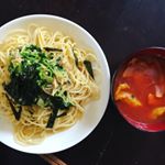 🍝🍝🍝いつもは米食だけど、週末になるとなぜか小麦が主食になる現象&hellip;なんでだろう！・【1枚目】◎大根おろし餡のパスタ◎かぼちゃのニョッキスープ・野菜中心、というか肉魚無し&hellip;のInstagram画像