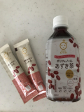 あずき茶と羊羹でブレイク