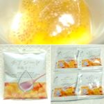 #チアシード蒟蒻ゼリー#アルフォンソマンゴー味10個入 300円（税抜き）#蒟蒻ゼリー のぷるぷる食感とたっぷり入ったボリビア産サルバ#チアシード のぷちぷち食感で食べ応えのある#新感&hellip;のInstagram画像