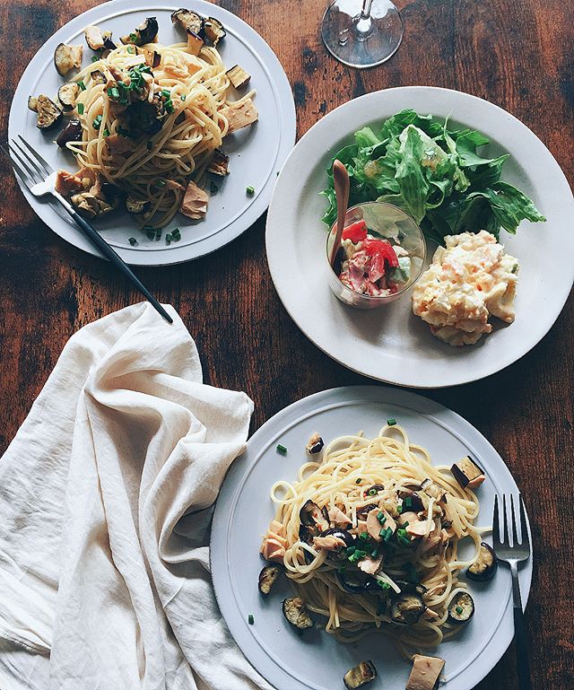 口コミ投稿：5月10日(木)お昼ご飯こんにちはっ☺︎お昼は、ツナとナスのペペロンチーノ♪♪こちらのツ…