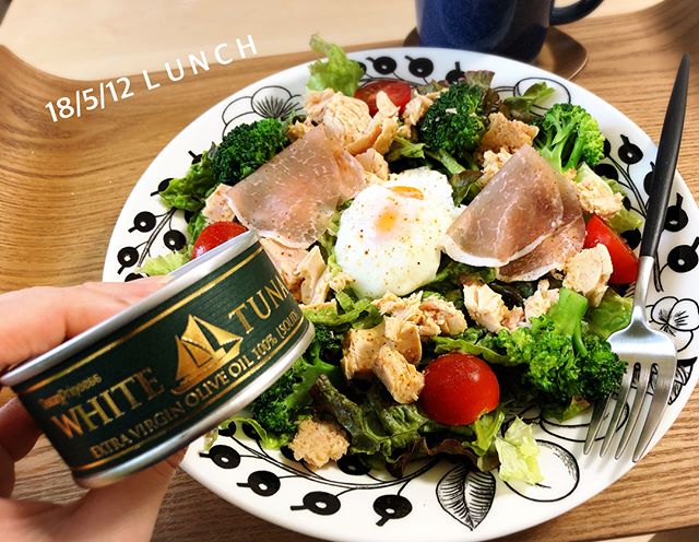 口コミ投稿：2018.5.12■#お昼ごはん*オリーブオイルツナの具だくさんサラダ(ツナのオリーブオイル…